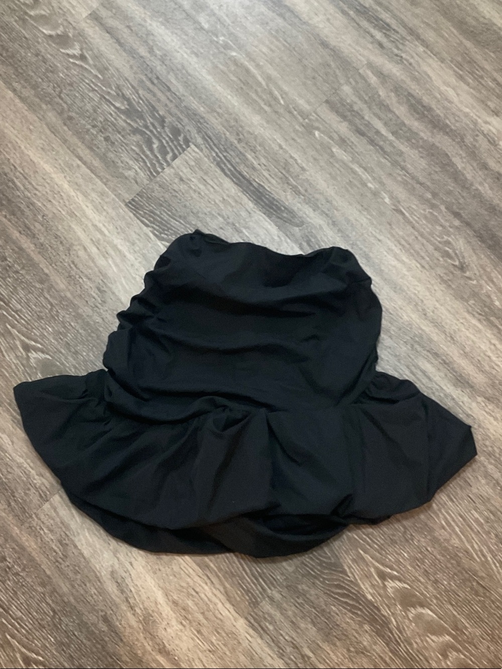 SHEIN Black Circle Skater Mini Skirt